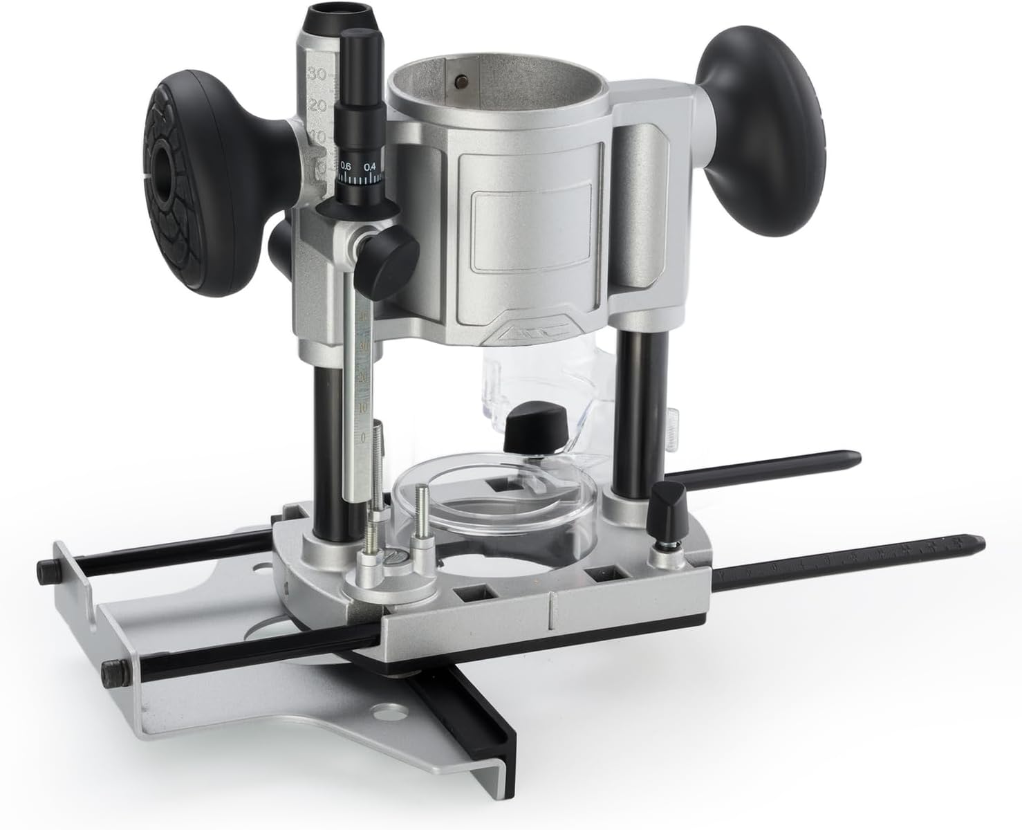 710W Trim Router with Extended Trim Base, 1/4 Inch Collet, 66mm Diameter, 5.5A 120V 60Hz, Model RT-003 (Plunge Base)