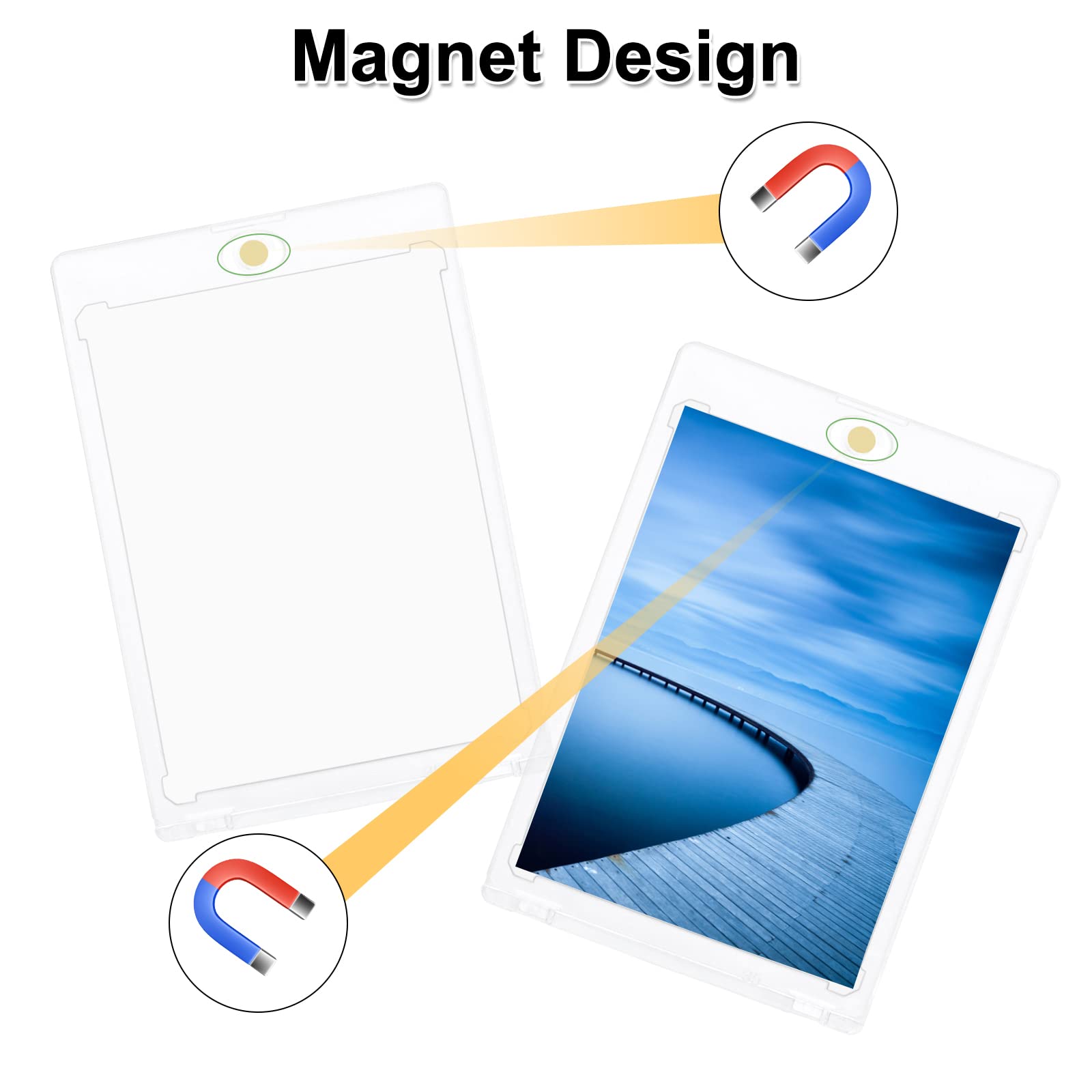 72 Stück Holografische Fotokarten-Hüllen – 9,7x7,6 Cm, Aus Hartplastik, Für Sammelkarten