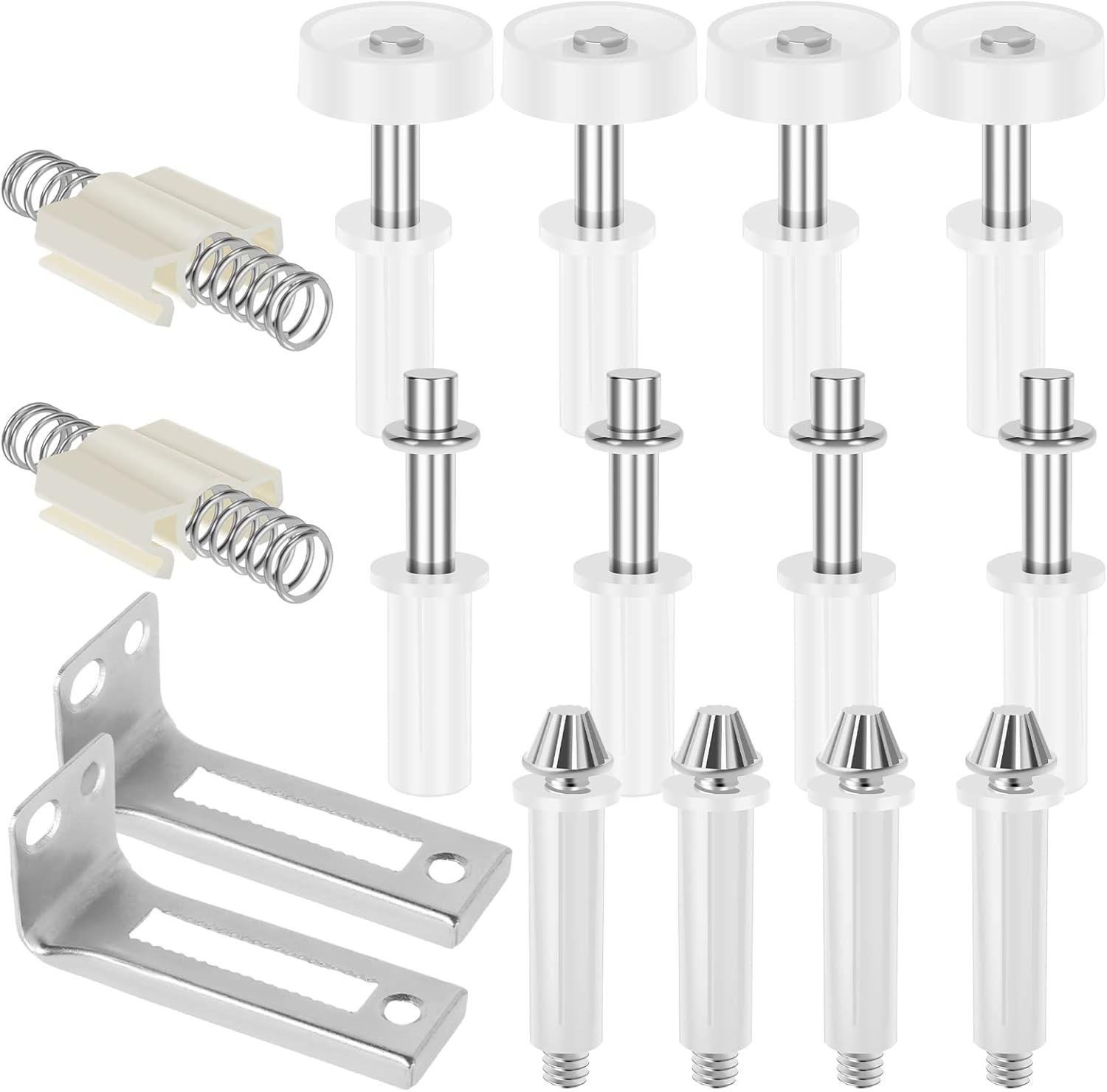 QSRTHFV JIANSITRADERSLTD Bifold Door Hardware Kit Stainless Steel Bi