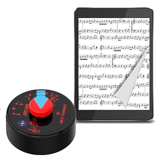 Wireless Page Turner Pedal, Bluetooth Page Turner, Portable Smart Bluetooth Music Foot Pedal, Hand Free Sheet Music Reading Page Turns for iPad Tablet Android IOS Phones Music Scores E-books PPT (Red) - Amazon product rated Grade A