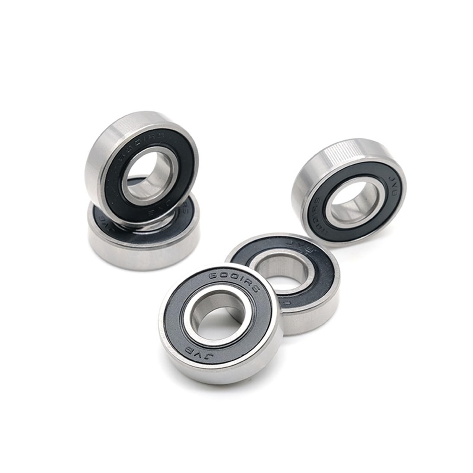 Cojinete de bolas 163110-2RS 16 * 31 * 10 mm Acero cromado Cojinetes 163110RS con doble sellado 4 piezas