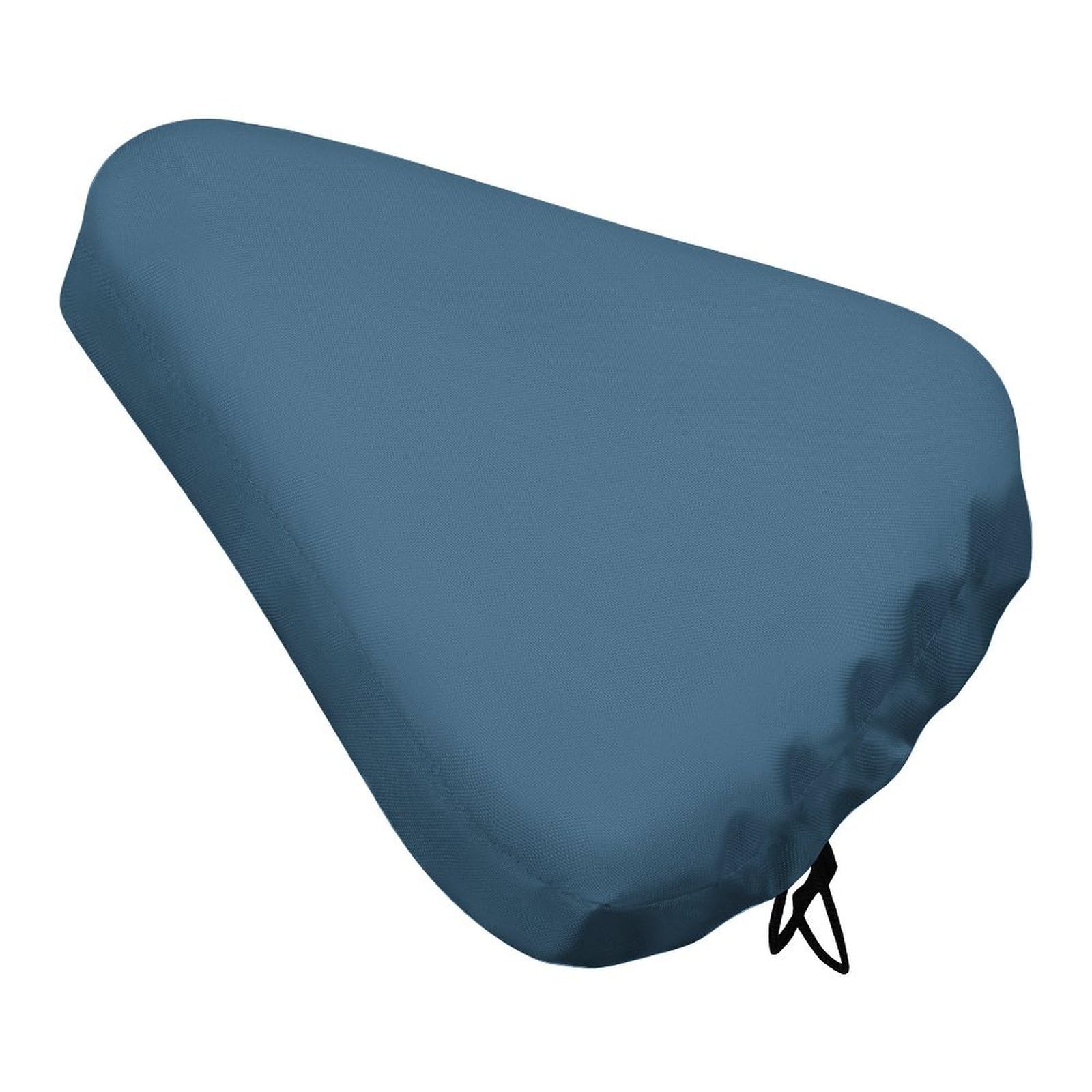 Treer Bike Seat Cover Waterproof, Solid Color Outdoor Bicycle Saddle Rain Dust Cover with Elastic, Water Resistant Bicycle Seat Protector Shield Non-Slip Lightweight for Journey (Blue,1pc) — image 1