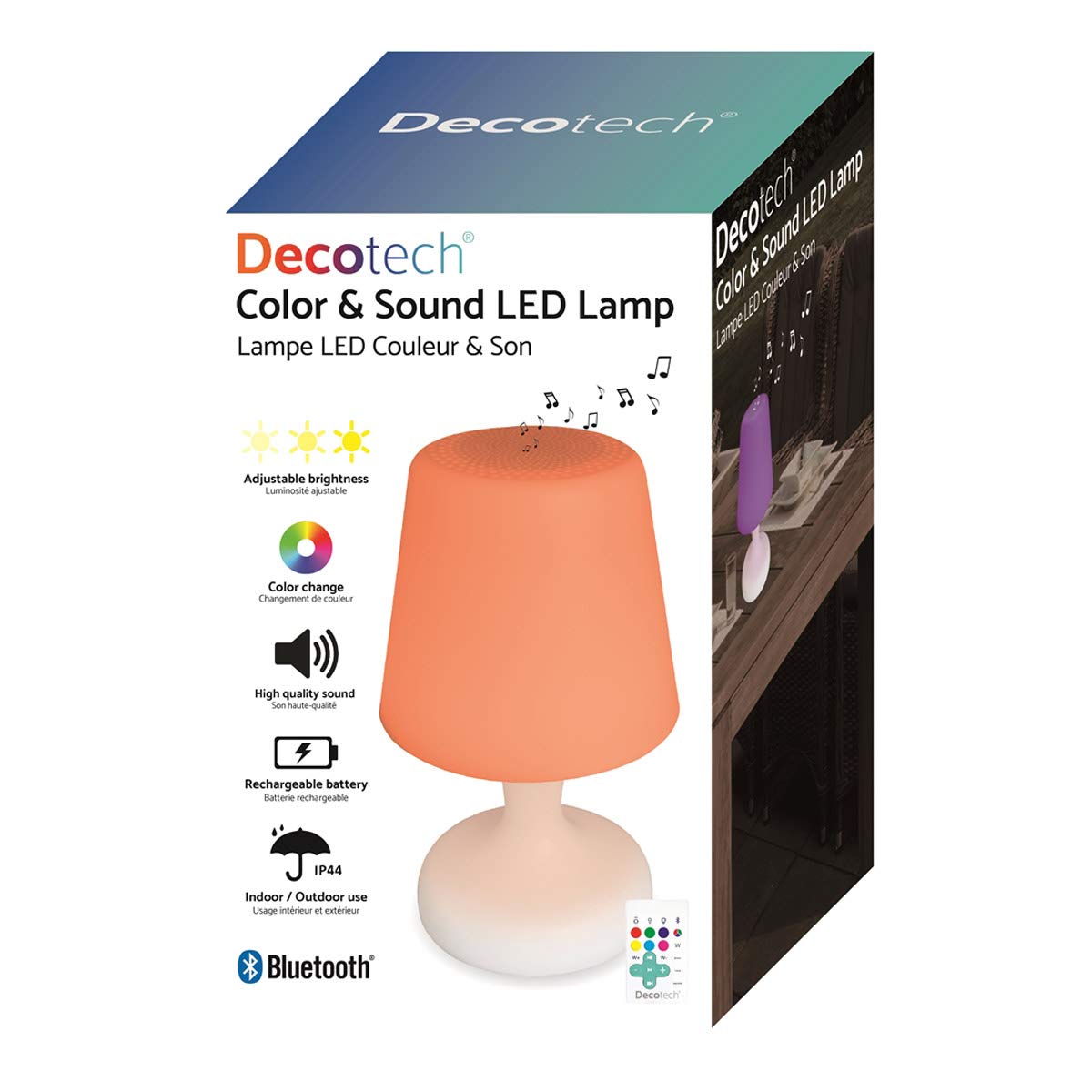 Lexibook, Lámpara LED Decotech con Bluetooth, BTL035