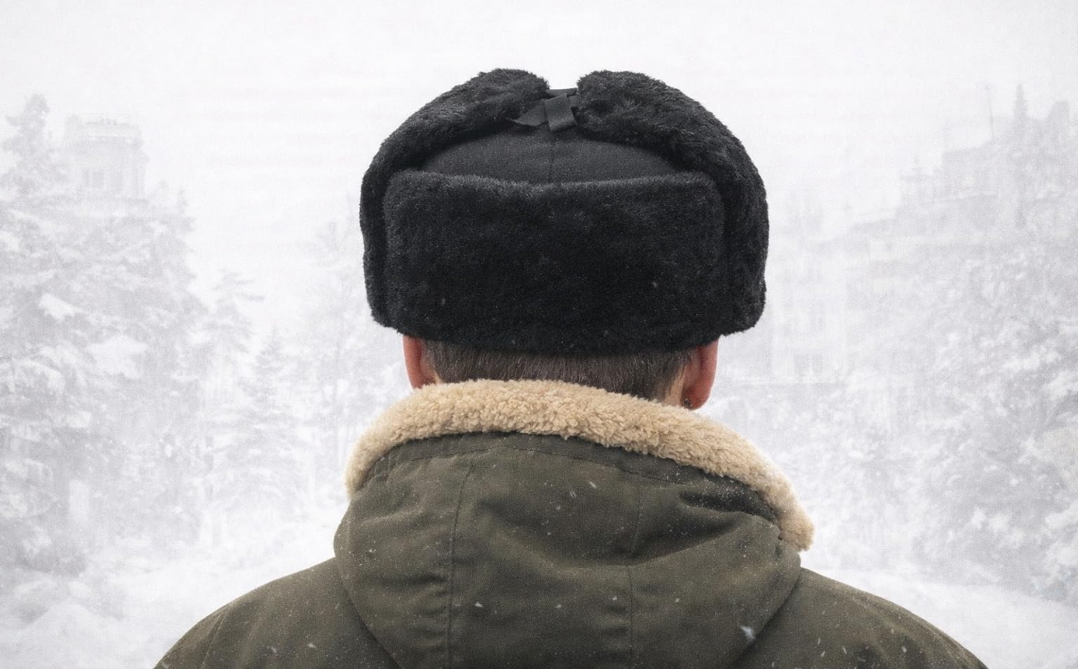 Chapeau de trappeur russe pour homme - Chapeau chaud d'hiver avec badge soviétique unisexe en fausse fourrure - Chapeau d'hiver unisexe