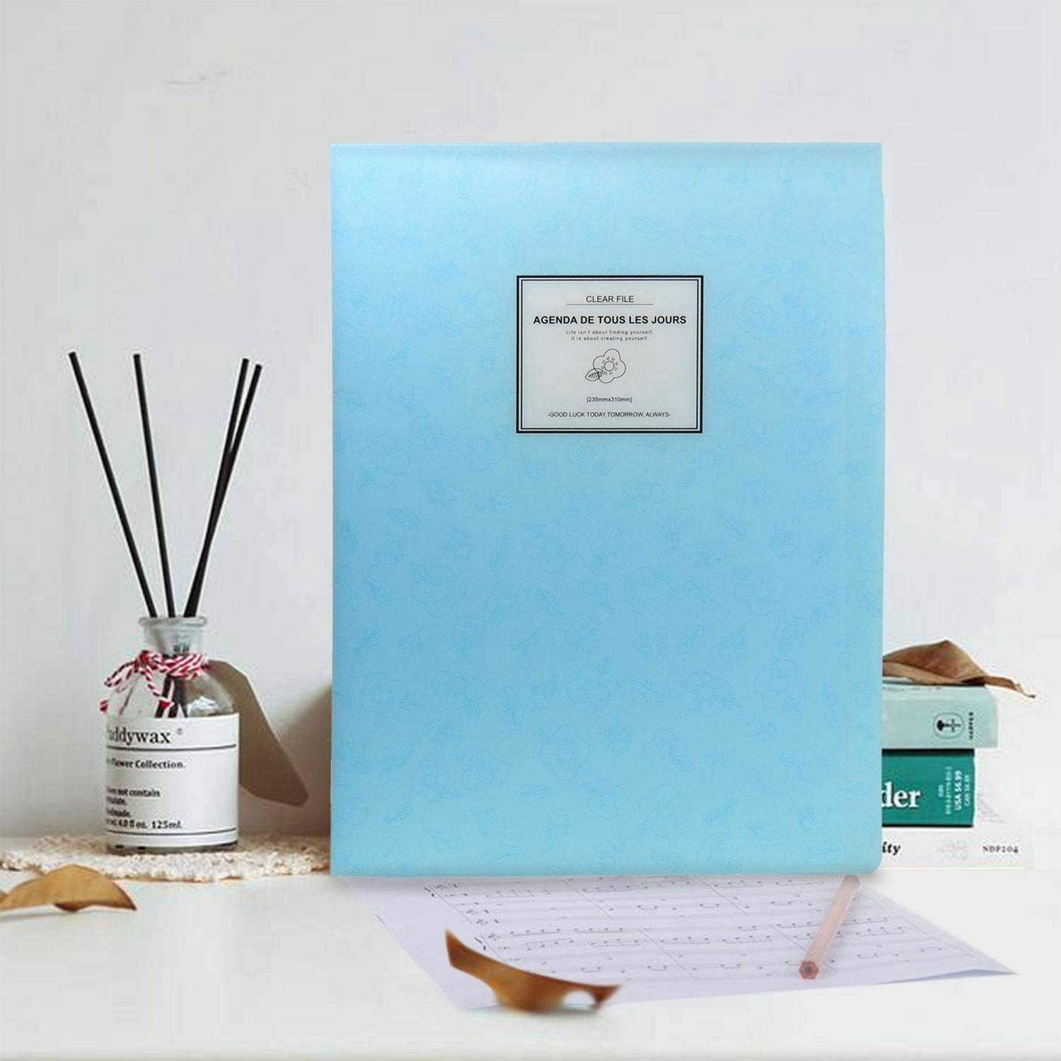 PRAV® A4 Display Book Folder,Paper Storage Folder 20 Pockets