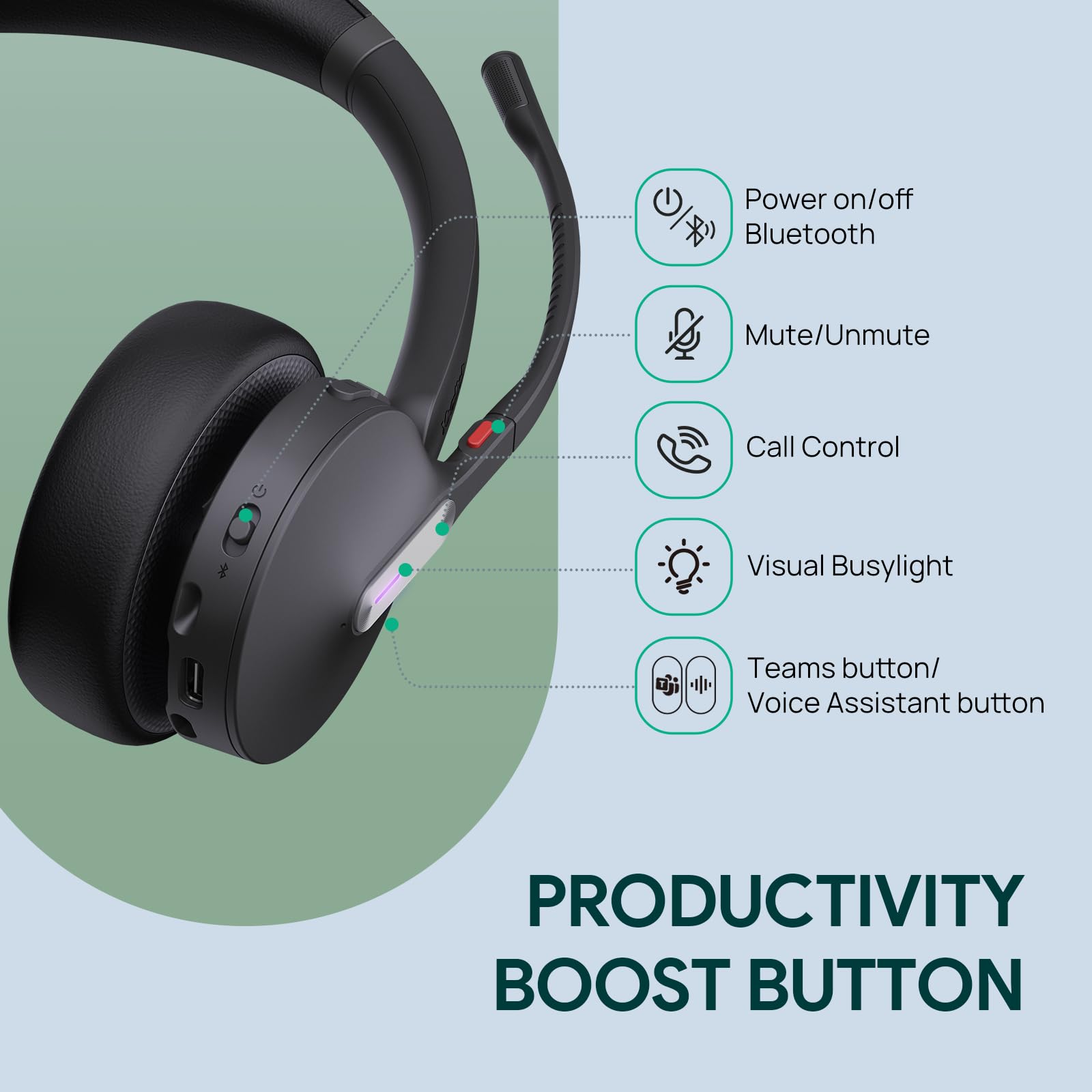 Yealink WH64 Pro DECT - Auriculares inalámbricos duales