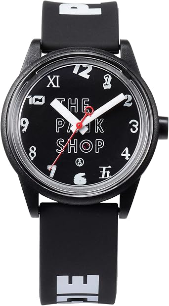 Citizen Watch R01A-510VK Boys Cue & Cue Smile Solar Watch The Park Shop Collaboration Model, Solar, Analog, Waterproof, 10 ATM Waterproof, Urethane Strap, Black, Black