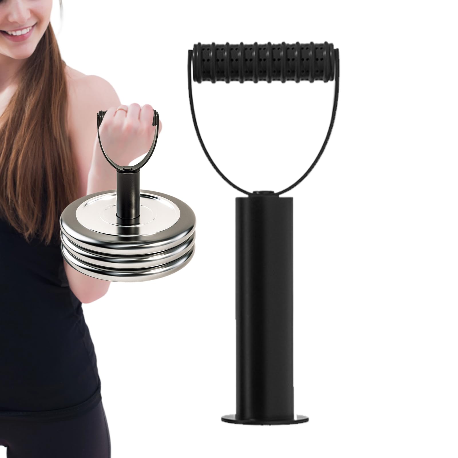 Uchwyt kettlebell | regulowany uchwyt, konwerter kettlebell o nośności 100 kg, do długich obciążeń, na siłownię, trening, fitness, podnoszenie oraz do sportów siłowych