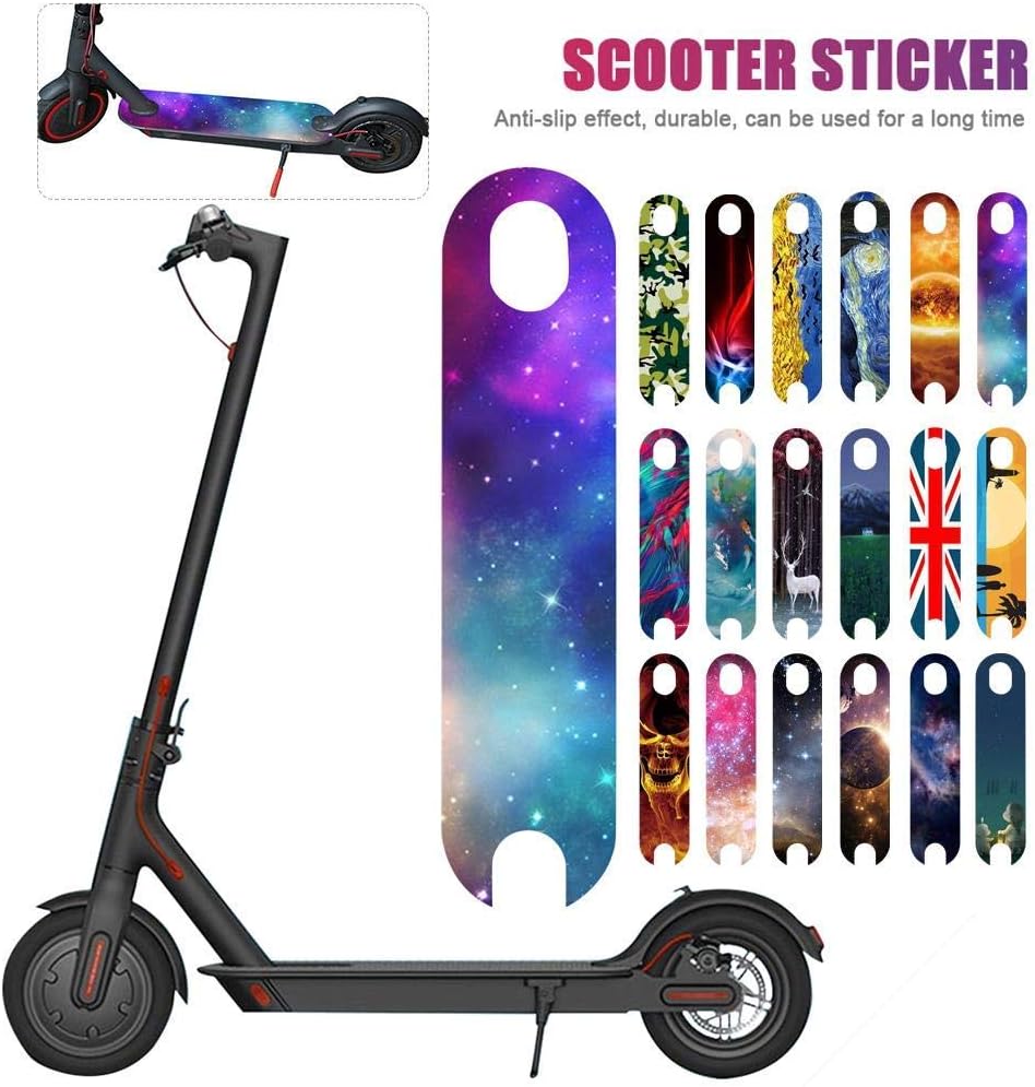 HUVE For Xiaomi Mijia M365 Electric Scooter Sticker Scooter Accessories - Pedal Matte Mat Stickers Waterproof Personality Sandpaper Sticker,PVC Material Wear-resistant Scooter Stickers