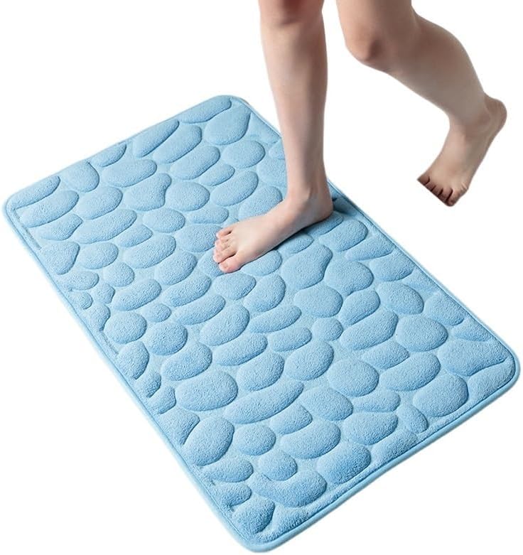 Miniatura 2 de non slip Alfombra De Baño Con Relieve De Adoquines, Felpudo Antideslizante Para Lavabo De Bañera, Suelo Lateral De Ducha, Almohadilla De Espuma