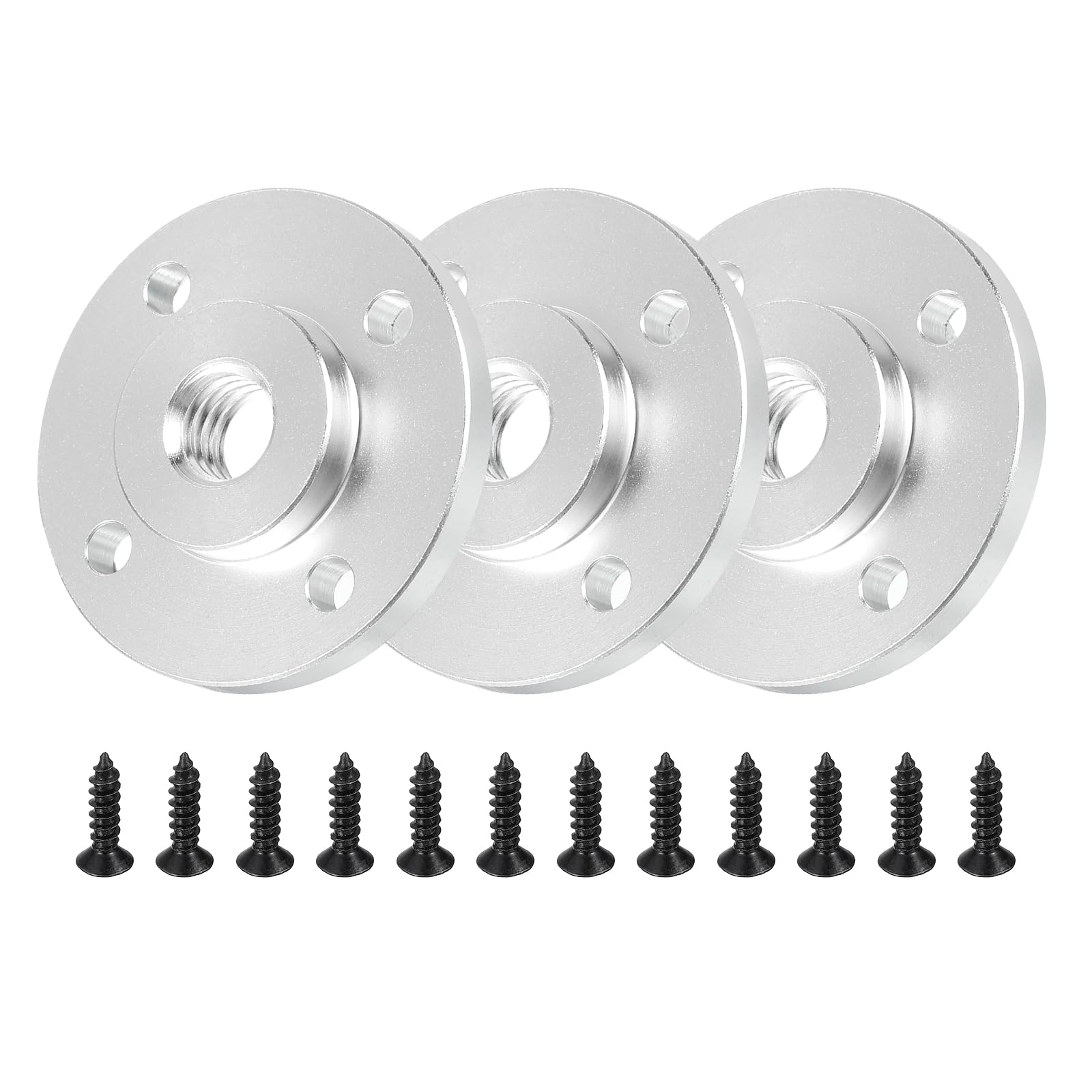 PATIKIL 3/8"-16 Female Thread Microphone Flange Mount