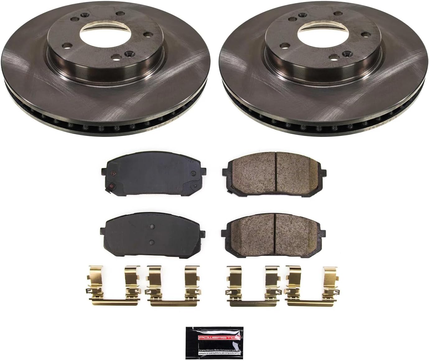 Power Stop Front KOE8748 Stock Replacement Brake Pad and Rotor Kit Autospecialty For Hyundai Elantra 2021-2023 [Model Specific]