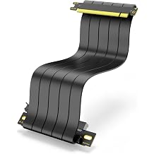 RAGEER PCIe 4.0 Dual Reverse Riser Cable 32GB/s GPU Extension RX7000/RX6000
