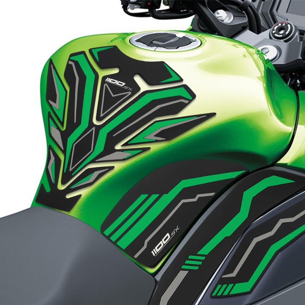 Triumph 燃料タンク マットグリーン ニーパッド付 Amazon | FOR ニンジャ 1100sx 2026 2025 アクセサリー 燃料タンク