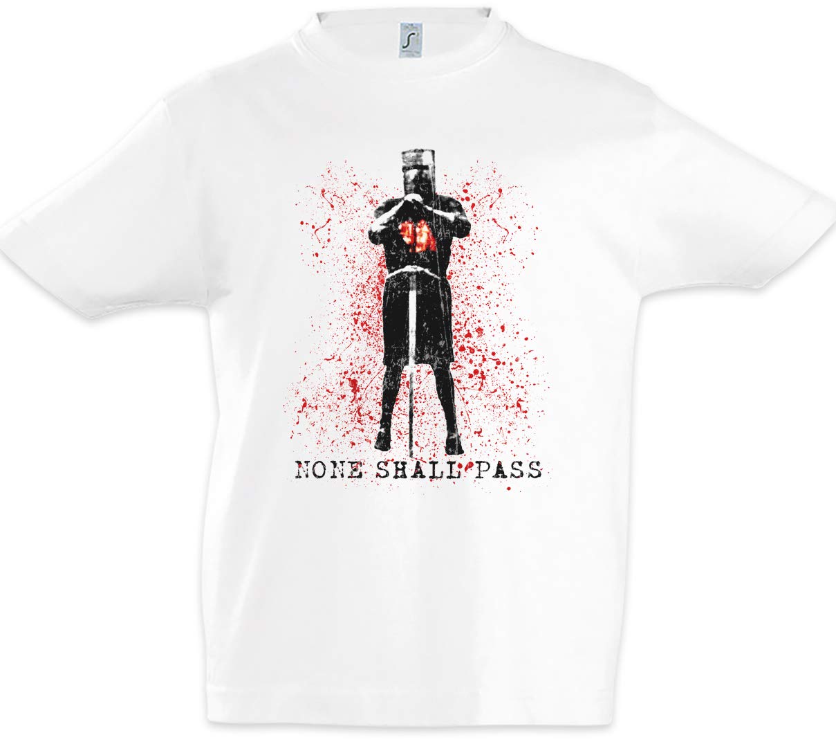 Urban Backwoods Boys White None Shall Pass Kids Children T-Shirt 12 Years