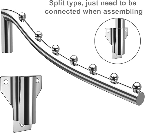 Miniatura 4 de Percha plegable para colgar en la pared, para colgar ropa, para colgar ropa, para colgar ropa, ideal para baños, balcones, armarios, cocina, 1 unidad