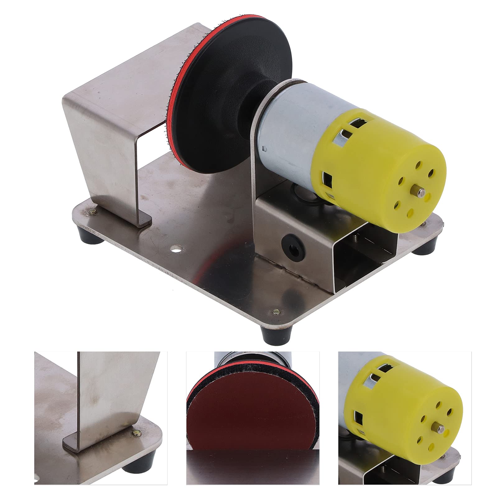 Ponceuse à Disque Électrique Combinée 3 Pouces Large Tension pour Bois Plastique Verre