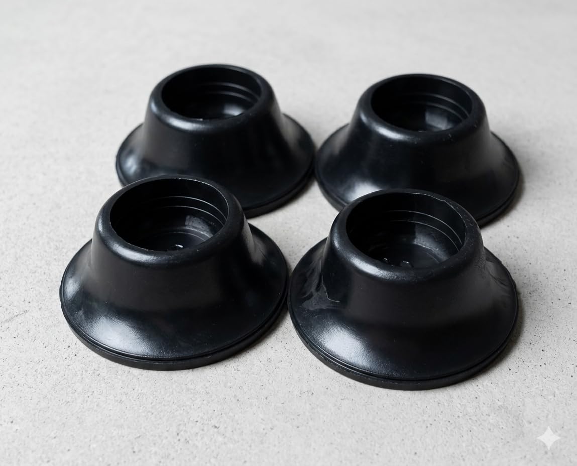 4X Zeltstangenteller Zeltstabteller Gummi für Orkanstütze Vorzelt