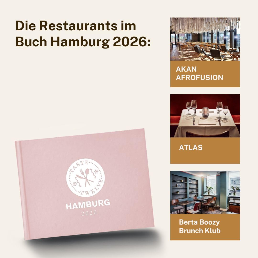TASTE TWELVE Hamburg 2026 – Gutscheinbuch & Restaurantführer mit 12 Top-Restaurants – das perfekte Geschenk für Genießer