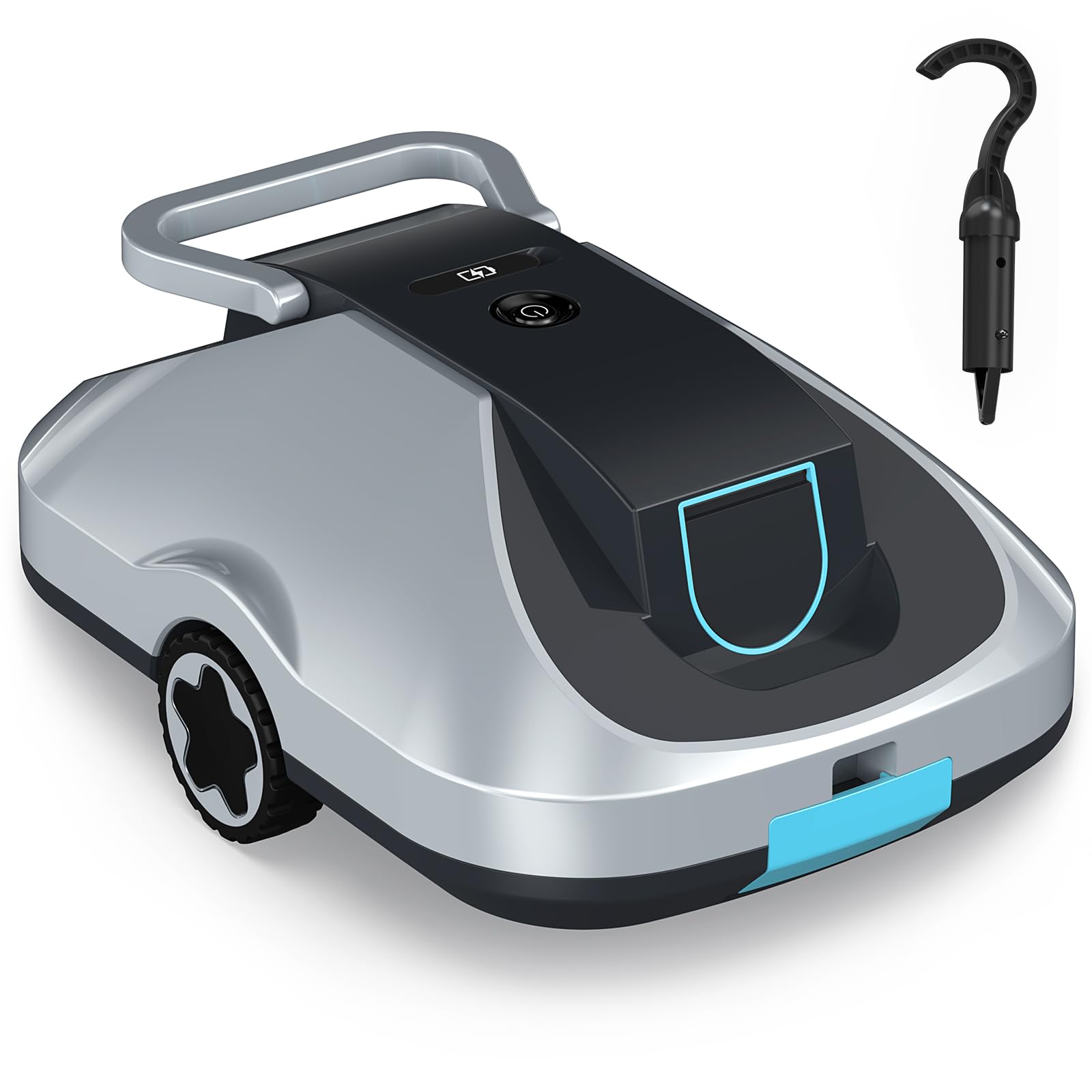 Batería para robot de piscina, robot aspirador inalámbrico, tiempo de funcionamiento de 200 minutos, navegación inteligente, función de aparcamiento automático y filtrado ultrafino, compacto y