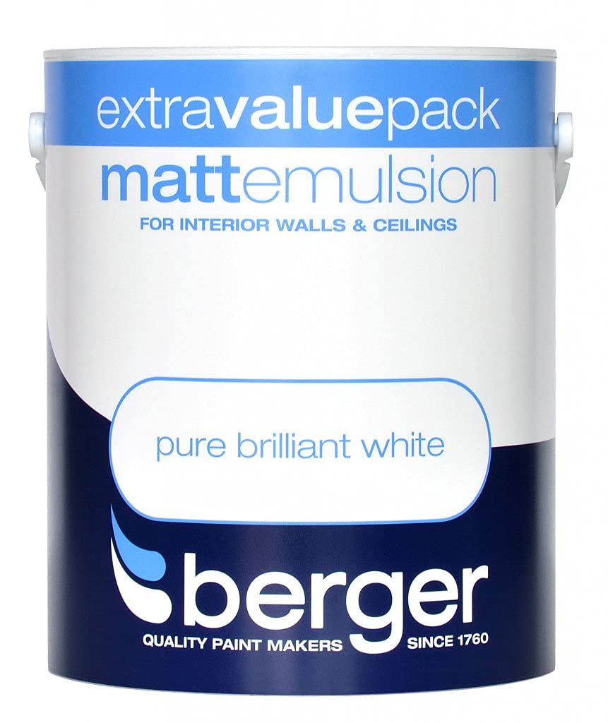Berger White Vinyl Matt 3L Pure Brilliant
