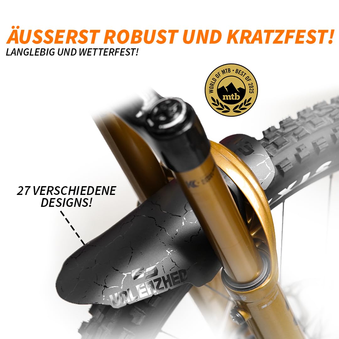 Unleazhed Schraubbares Schutzblech | M01 Bolt On Mudguard | Fr Fox  34*,36*,38 | Rockshox Zeb, Domain, Lyrik, Pike (Beschreibung beachten) |  Made in Germany : Amazon.de: Sport & Freizeit
