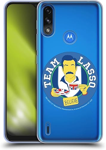Head Case Designs Funda de gel suave con licencia oficial de Ted Lasso Team Lasso Season 1, compatible con Moto E7 PowerMoto E7i Power