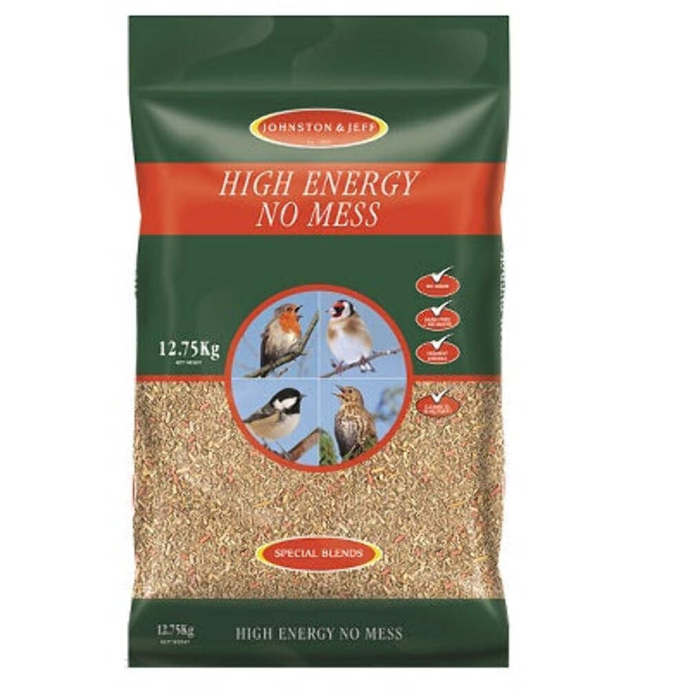 High Energy No Mess Bird Seed, 12.75 kg, transparent