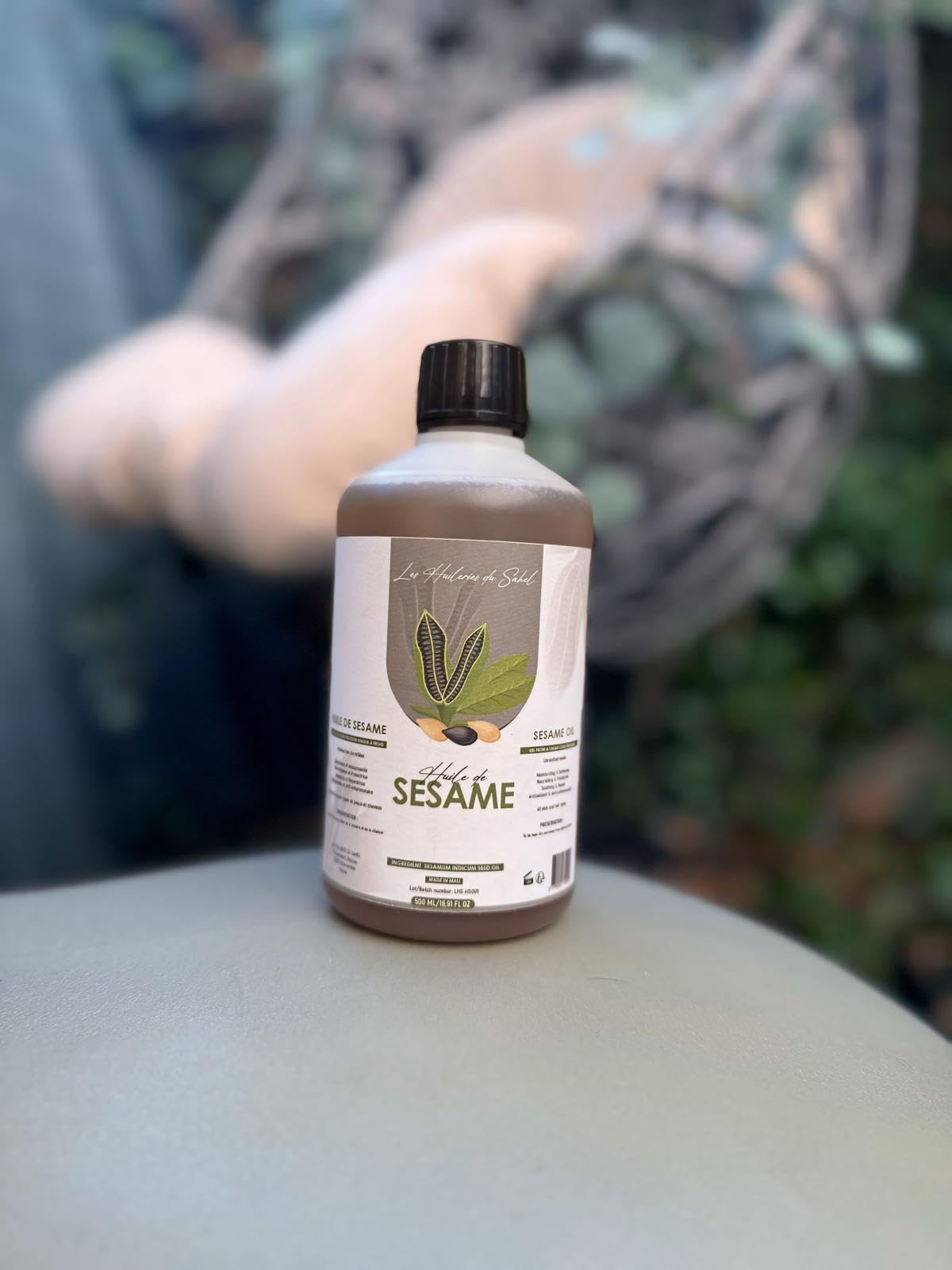 Olio di sesamo puro e naturale – spremuto a freddo – viso, corpo, capelli & massaggio – ricco di vitamina e antiossidanti – uso cosmetico