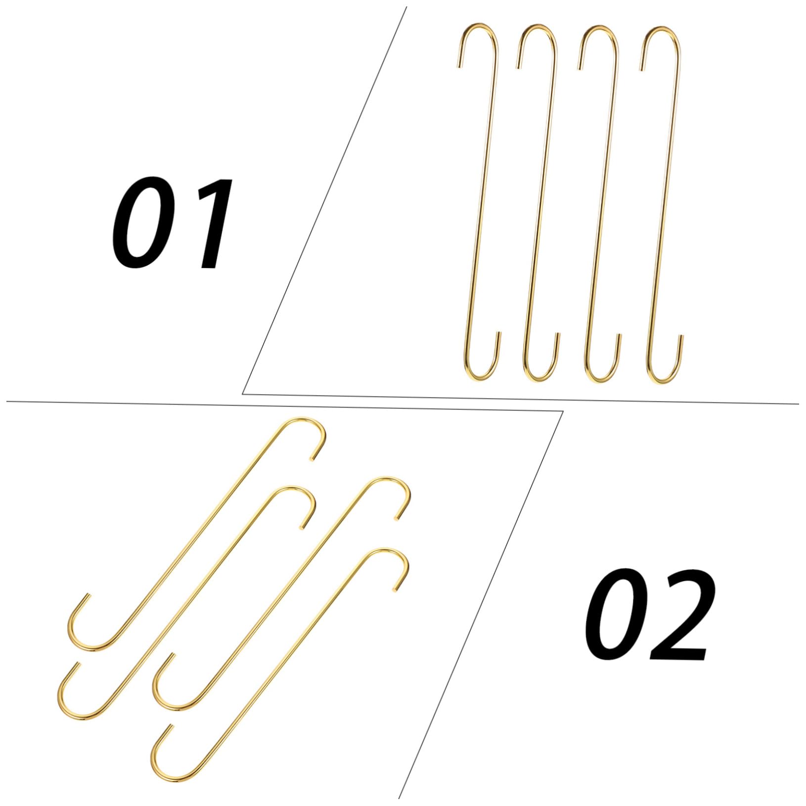 Baluue 10pièces Crochets s Solides Pour Suspendre Les Pots De Fleurs Longs Crochets De Suspension Robustes Pour Plantes Jardin
