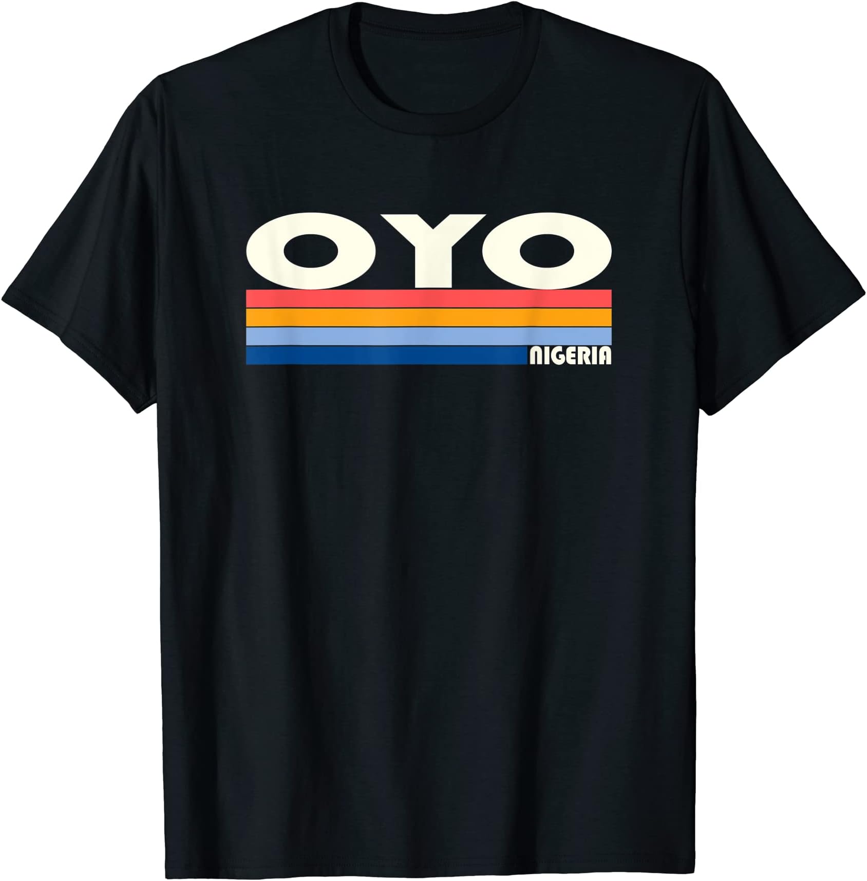 Retro Vintage 70s 80s Style Oyo, Nigeria T-Shirt