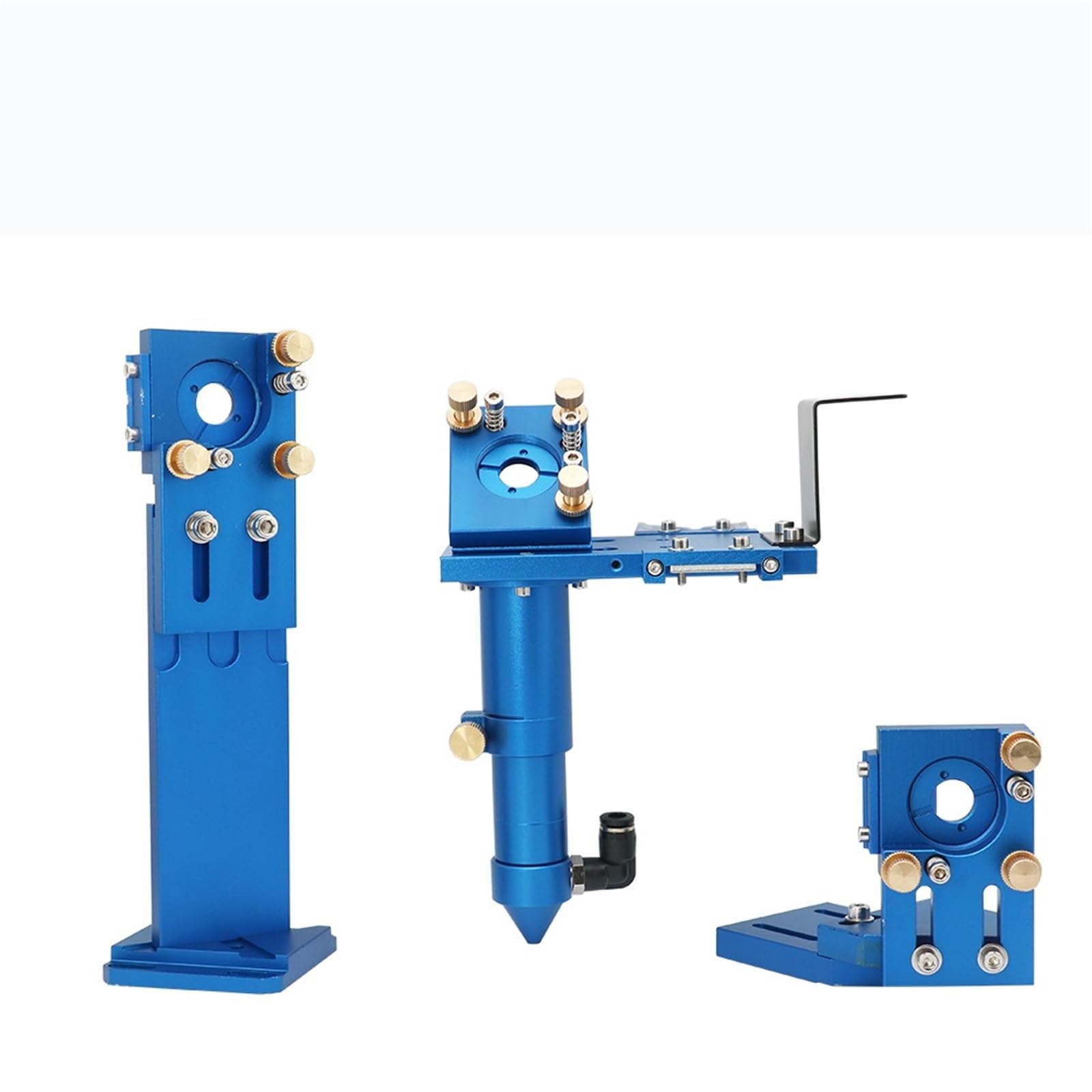 CO2 E Series Laser Head Set FL50.8 & 63.5 & 101.6 Mirror 25mm for Laser Engraving Cutting Machine(E Series Set Blue)