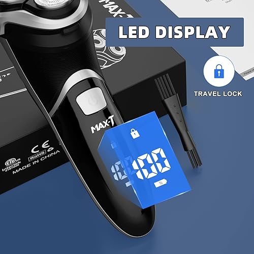 Miniatura 6 de MAX-T afeitadora eléctrica para hombre Negro