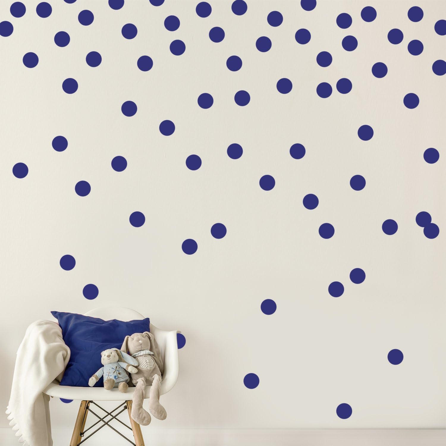 bpaBpa Polka Dots Wall Decals 120-Pieces, 2.2 Inch Size