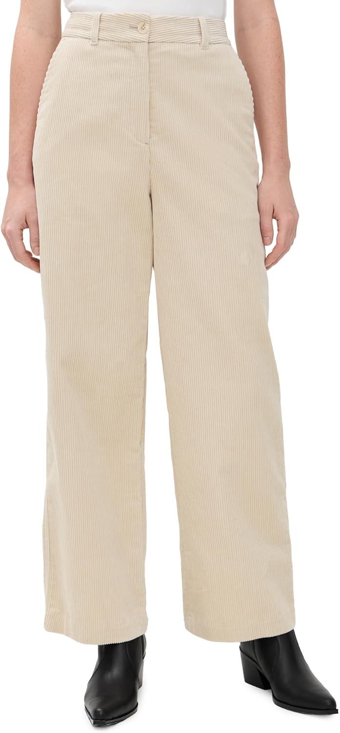 DUNST Women's Semi-Wide Corduroy Slacks