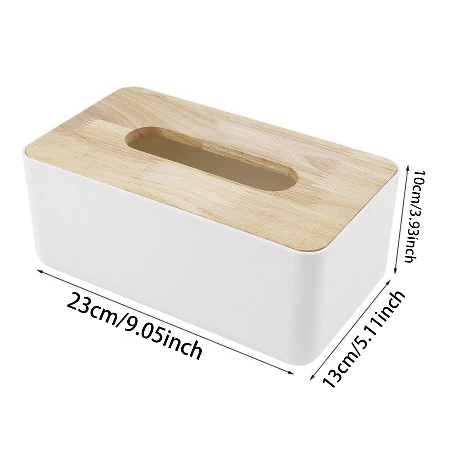 Removable Facial Tissue Box, Japanese Tissue Box, Solid Wood PP Tissue Box, Car Tissue Paper Dispenser, Napkin Organizer, Wooden Cover Toilet Paper Box, for Car Desk Bathroom Crafts Office Gift