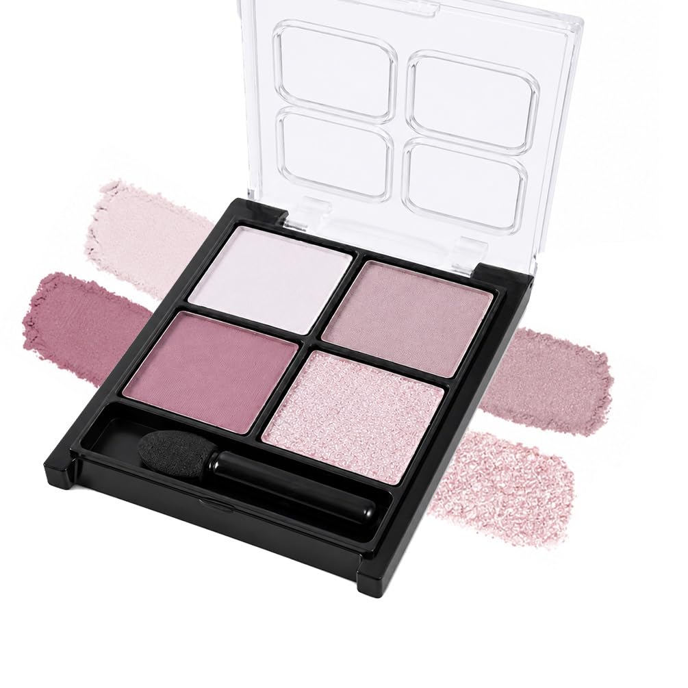 Rosy Pink Mauve Matte Mauve Pink Quad Eye Shadow Palette