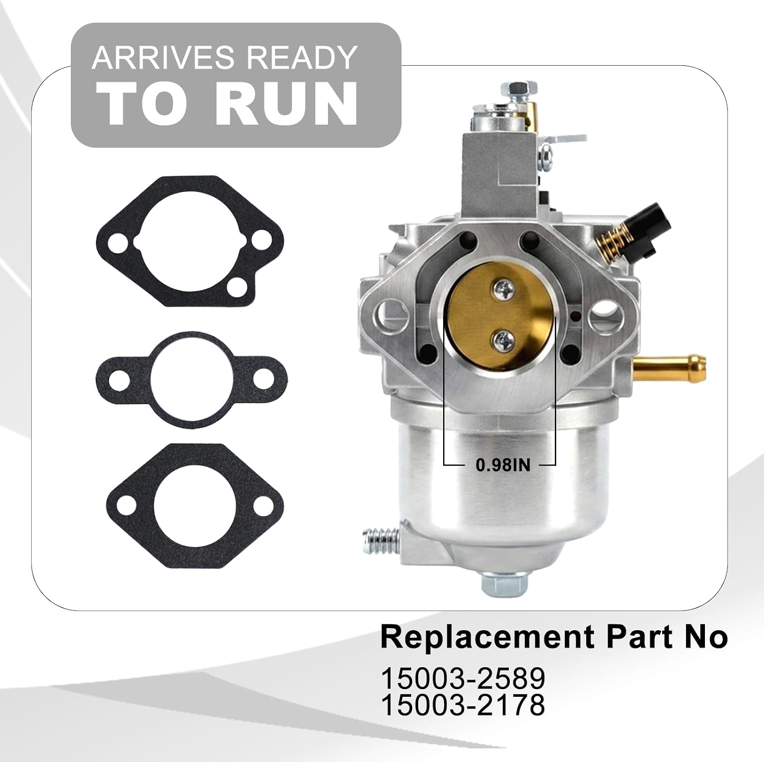 Carburetor Fit for Kawasaki Mule 500 520 550 KAF300 1991-2004 Replacement for 15003-2178 15003-2589 11009-2939 With Air Filter Fuel Pump