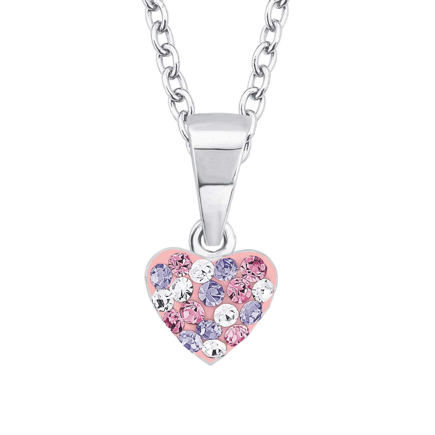 Prinzessin Lillifee Schmuck 925 Sterling Silber Mädchen Kinder Schmuck, mit Preciosa, Herz, Kommt in Schmuck Geschenk Box