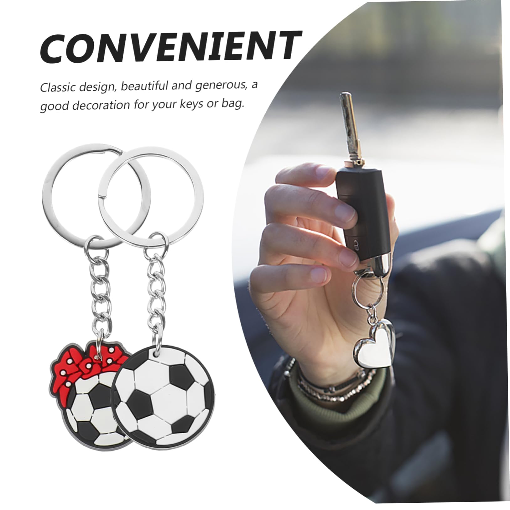 Mikikit Llavero De Fútbol ​​ De Fútbol ​​Llavero De Fútbol ​​Llavero Deportivo Recuerdo De Fútbol ​​Anillo De Fútbol ​​ Para Mujer Recuerdo De Fútbol ​​Llavero
