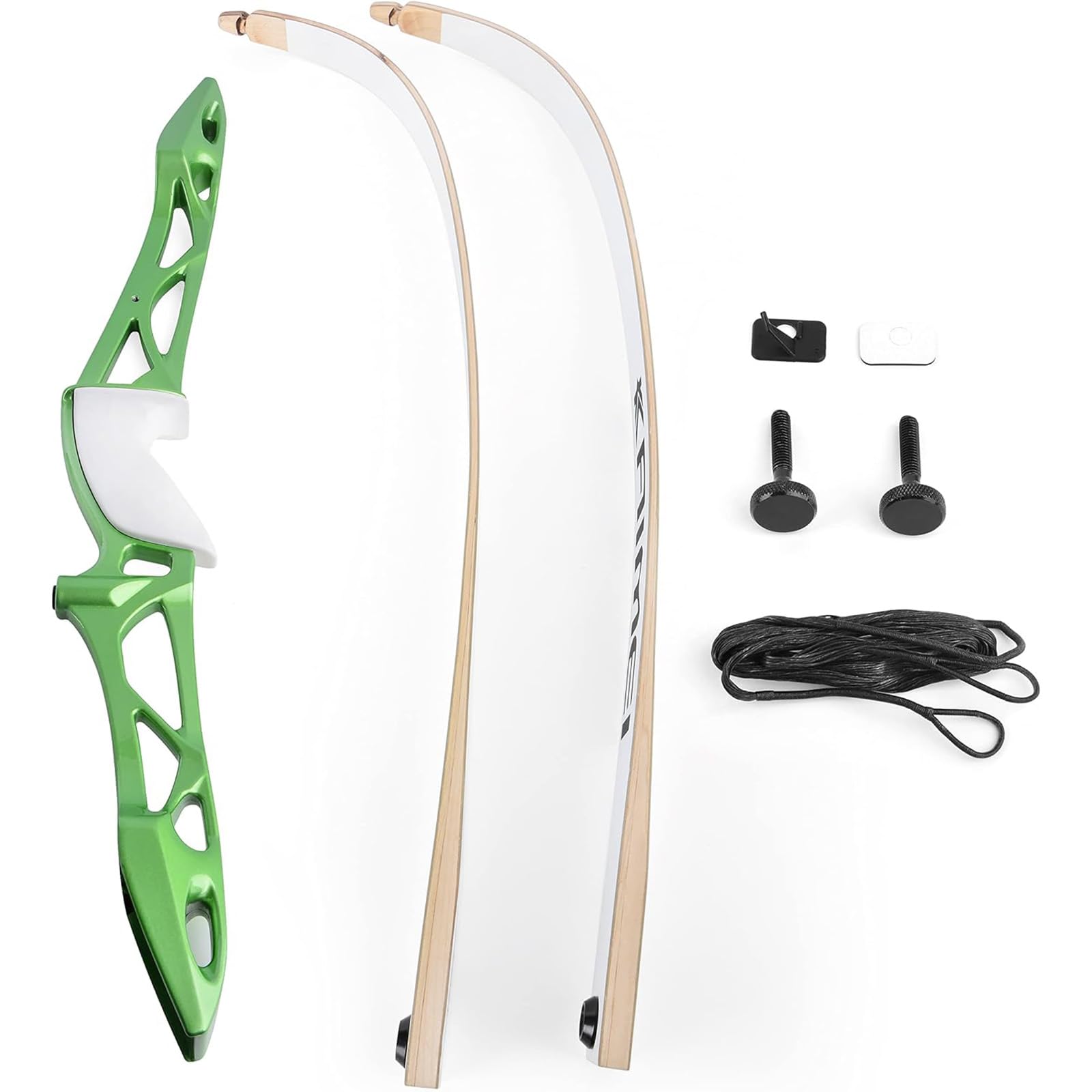 AMEYXGS Bogenschießen Takedown Recurve Bogen Set 66" 68" 70" Langbogen 12-40 lbs Sportbogen Jagdbogen Erwachsener Bogen Outdoor Zielübungen