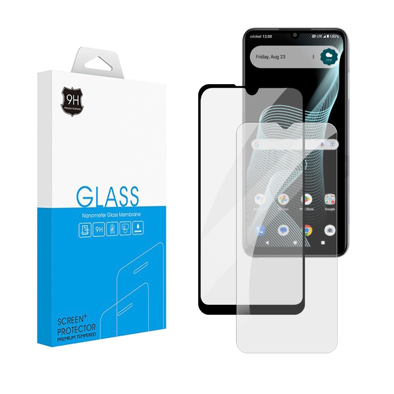 3-Pack] Supershieldz Tempered Glass Screen Protector For Cricket - Foto 4