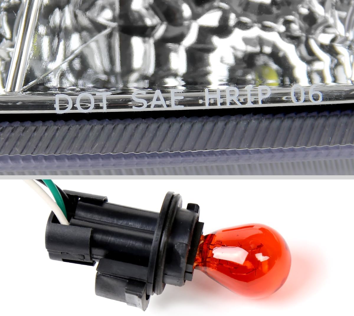 SMD LED Light Strip Projector Headlights (Chrome Housing/Clear Lens) Made for and Compatible with 2006-2009 Nissan 350Z