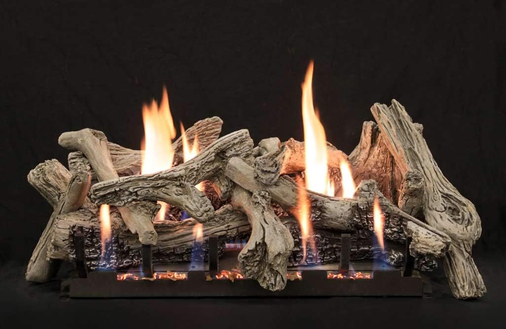 Empire Burncrete Driftwood Gas Logs Only, 24-Inches (LS24CD)