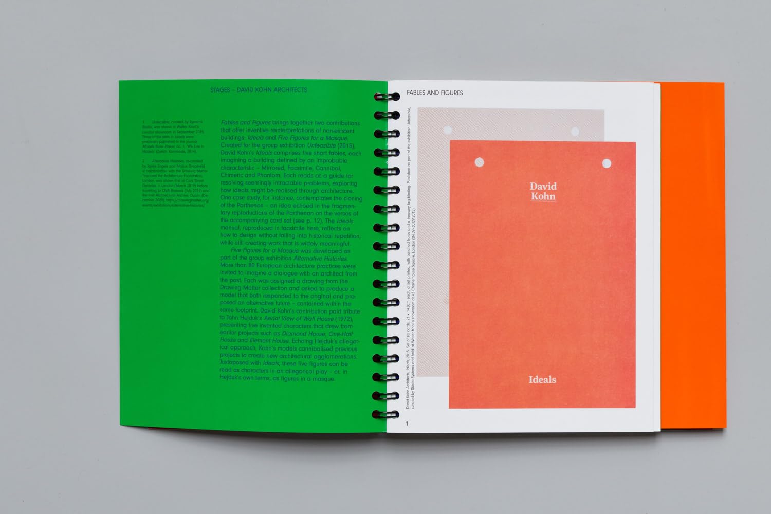 David Kohn Architects Stages - An Architect 's Book /anglais