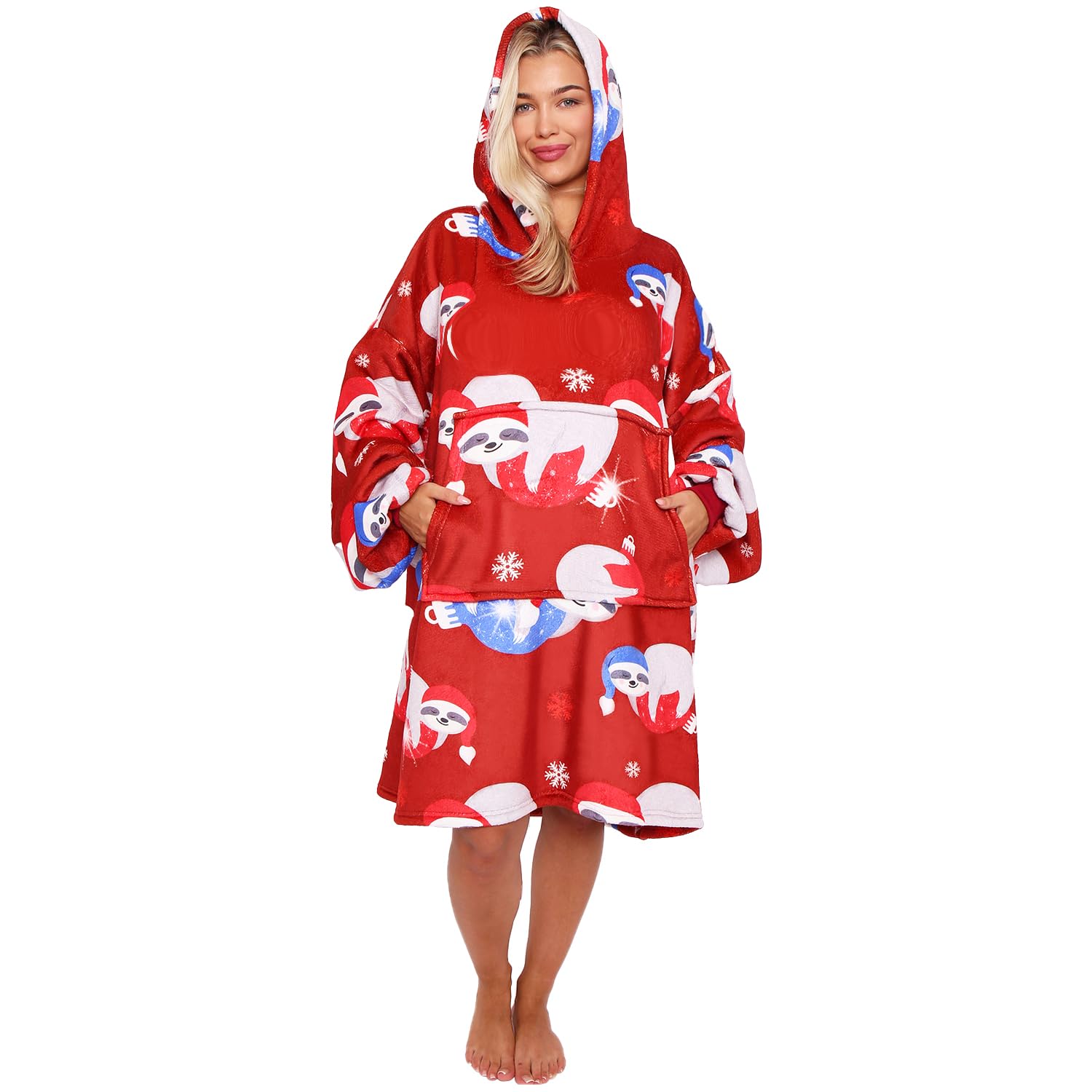 GC GAVENO CAVAILIA Unisex Xmas Adult Hoodie - 2024 Sweatshirt, Sloth