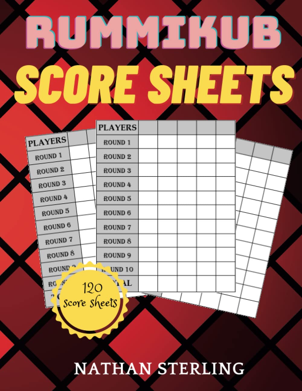 Rummikub score sheets 120 sheets Rummikub score pads/cards, for