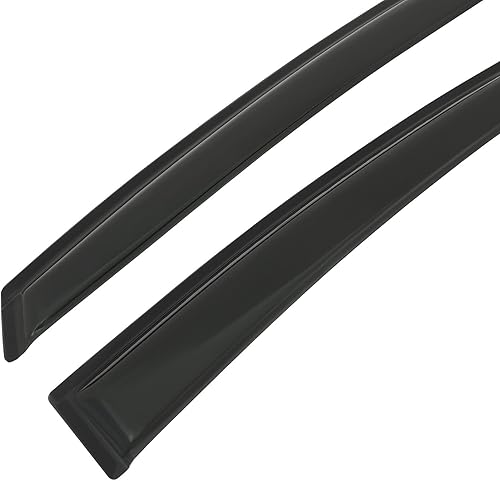 Miniatura 9 de ECCPP Deflectores de ventana solar aptos para Honda 2016-2020 para Deflectores Civic con cinta adhesiva, 4 deflectores negros para ventana de