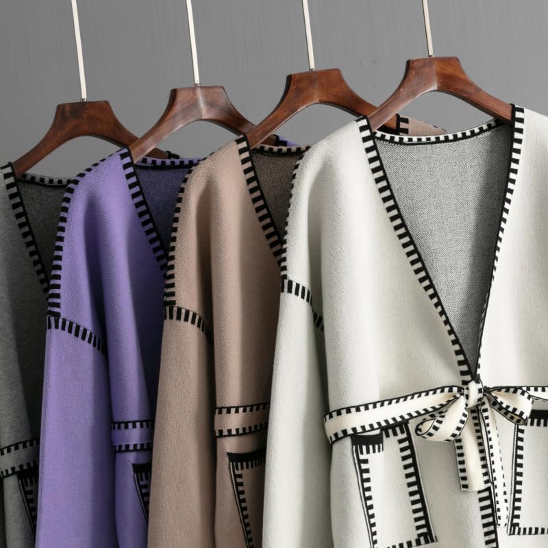 Image of JASCLS Women's Trendy Summer Long Sleeve Open Front Sweater Cardigans for Women