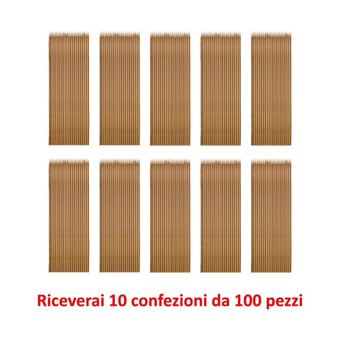 Zulay - Confezione da 120 spiedini in legno di bambù, 44,5